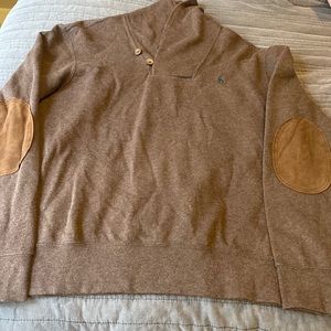 Men’s Polo by Ralph Lauren Cowl Neck Sweater / Size L / Brown